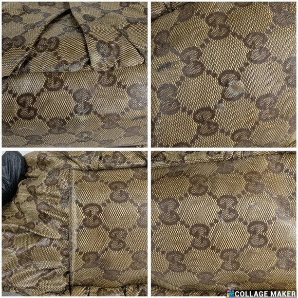 Authentic GUCCI Beige/Ebony Crystal Web Stripe Small Shoulder Bag Made in Italy - Picture 9 of 16